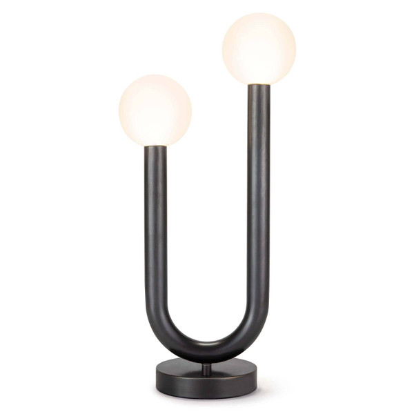Regina Andrew Oil Rubbed Bronze Happy Table Lamp with two circular bulbs